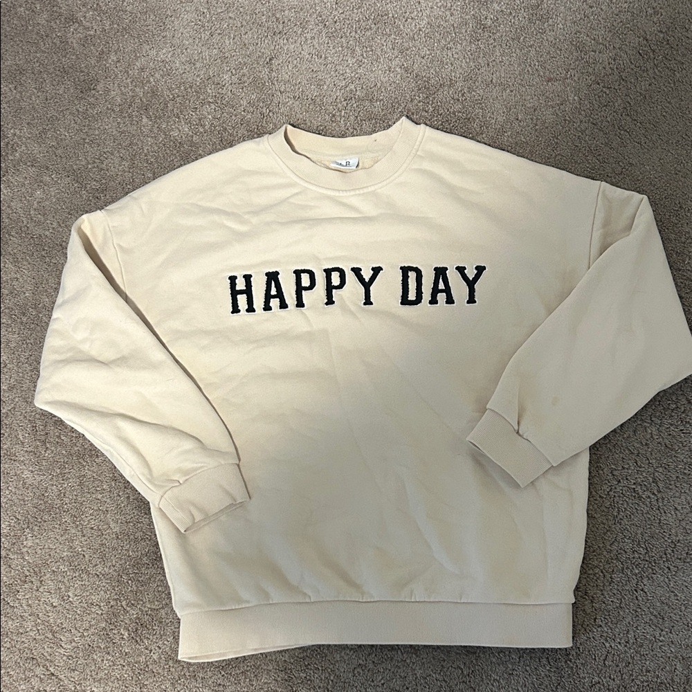 Little Bipsy Happy Day Cream Crewneck Sweatshirt